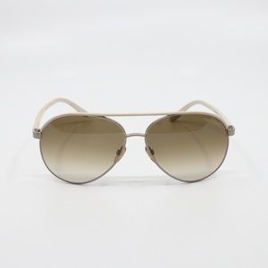 Tom Ford Ivory Silvano Aviator Sunglasses TF112